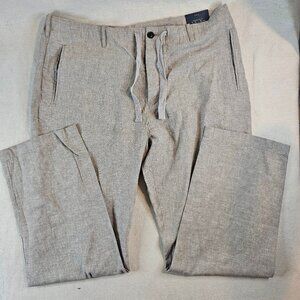 Perry Ellis Men's Drawstring Linen Pants  - Size 38/32